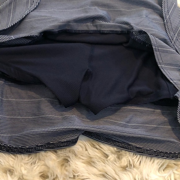 Athleta dot stripe swagger skirt skort blue xxs - Picture 7 of 8